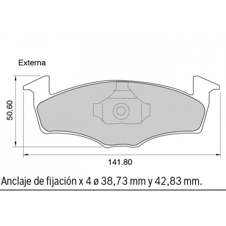 JUEGO DE PASTILLAS DE FRENO BOSCH 0 986 BB0 130