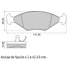 JUEGO DE PASTILLAS DE FRENO BOSCH 0 986 BB0 273