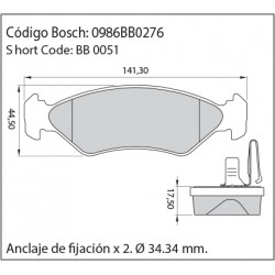 JUEGO DE PASTILLAS DE FRENO...