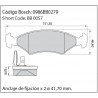 JUEGO DE PASTILLAS DE FRENO BOSCH 0 986 BB0 279