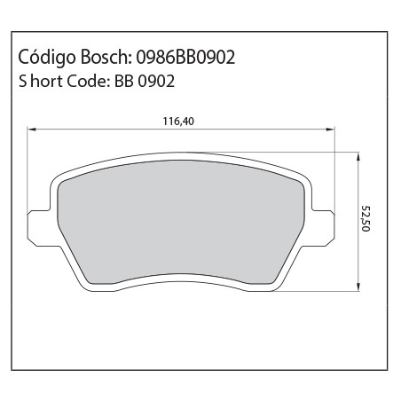 JUEGO DE PASTILLAS DE FRENO BOSCH 0 986 BB0 902