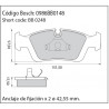JUEGO DE PASTILLAS DE FRENO BOSCH 0 986 BB0 148