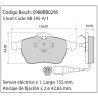 JUEGO DE PASTILLAS DE FRENO BOSCH 0 986 BB0 295