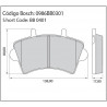 JUEGO DE PASTILLAS DE FRENO BOSCH 0 986 BB0 301