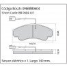 JUEGO DE PASTILLAS DE FRENO BOSCH 0 986 BB0 604