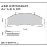 JUEGO DE PASTILLAS DE FRENO BOSCH 0 986 BB0 703