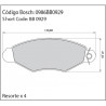 JUEGO DE PASTILLAS DE FRENO BOSCH 0 986 BB0 929