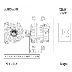 ALTERNADOR VALEO 439521