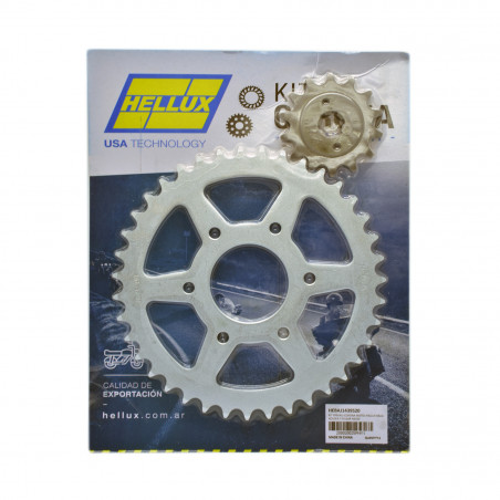 KIT PIÑON Y CORONA PARA MOTOS HELLUX HEBAJ1439520