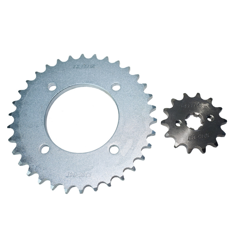 KIT PIÑON Y CORONA PARA MOTOS HELLUX HEHON1434428