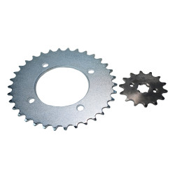 KIT PIÑON Y CORONA PARA MOTOS HELLUX HEHON1434428