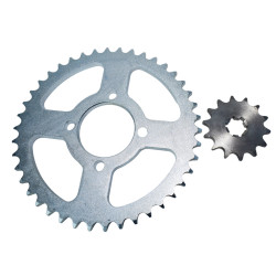 KIT PIÑON Y CORONA PARA MOTOS HELLUX HESUZ1442428AX