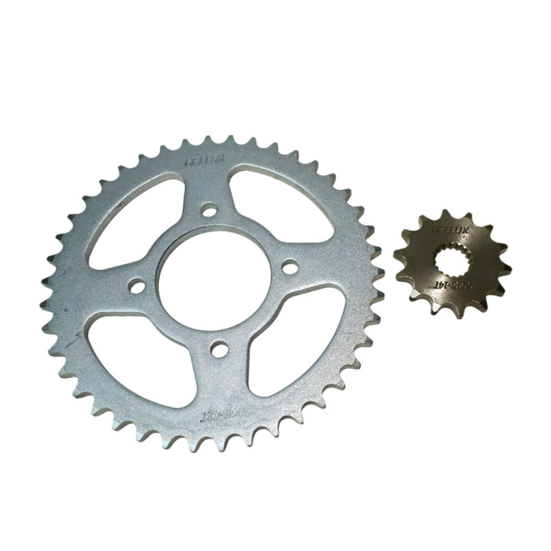 KIT PIÑON Y CORONA PARA MOTOS HELLUX HESUZ1442428GN