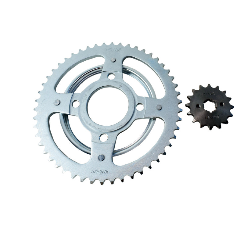 KIT PIÑON Y CORONA PARA MOTOS HELLUX HEMOT1650428