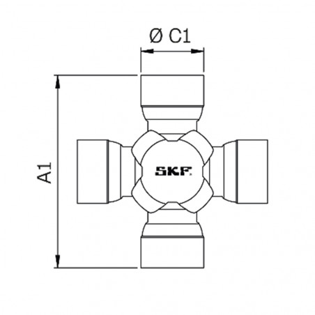 CRUCETA SKF VKUA 4581 B