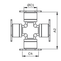CRUCETA SKF VKUA 4593 B