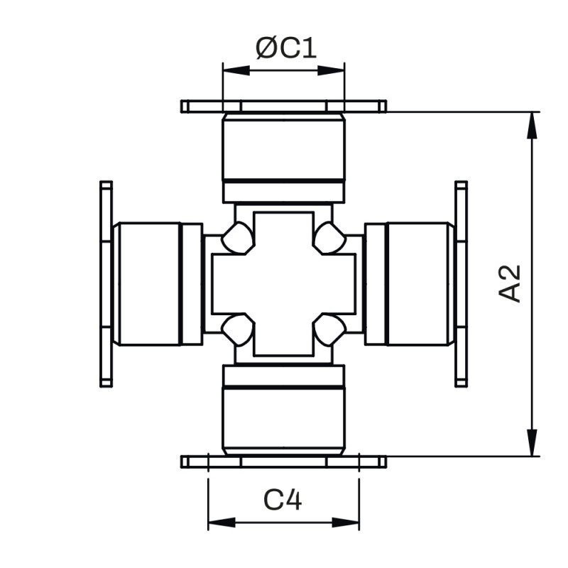 CRUCETA SKF VKUA 4593 B