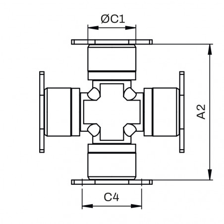 CRUCETA SKF VKUA 4593 B