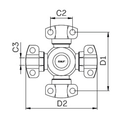 CRUCETA SKF VKUA 4594 A