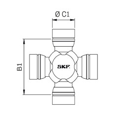 CRUCETA SKF VKUA 4595 A