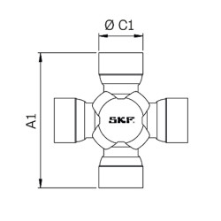 CRUCETA SKF VKUA 4607 A