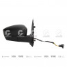 ESPEJO RETROVISOR EXTERIOR SPJ-ORIG. 17107/12D